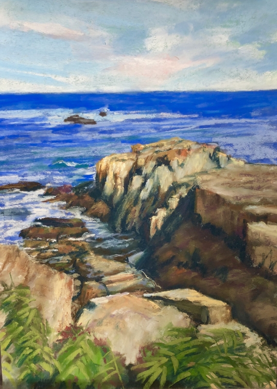 Perkins Cove, Ogunquit by artist Janis Langley